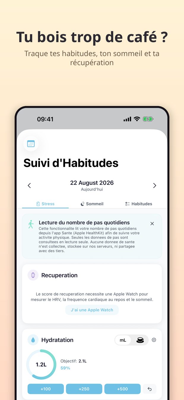 Suivi d'habitudes et de récupération