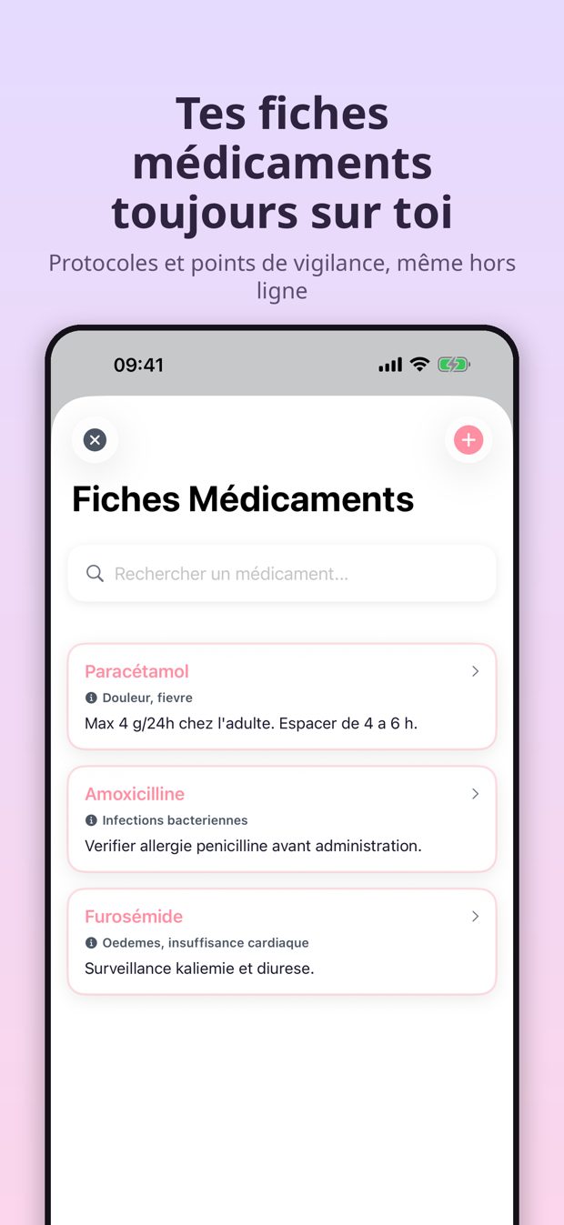 Fiches médicaments